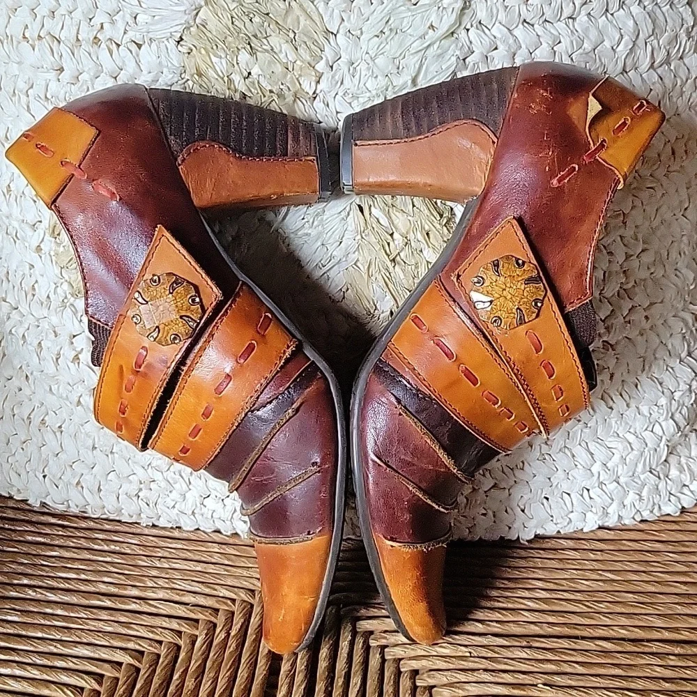 Spring Step, Wonderous, Artsy Boho Whimsy Bootie, size 37 EU, 7 US